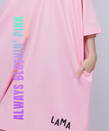 Always Blushin’ Pink Oversized Pocket Tee