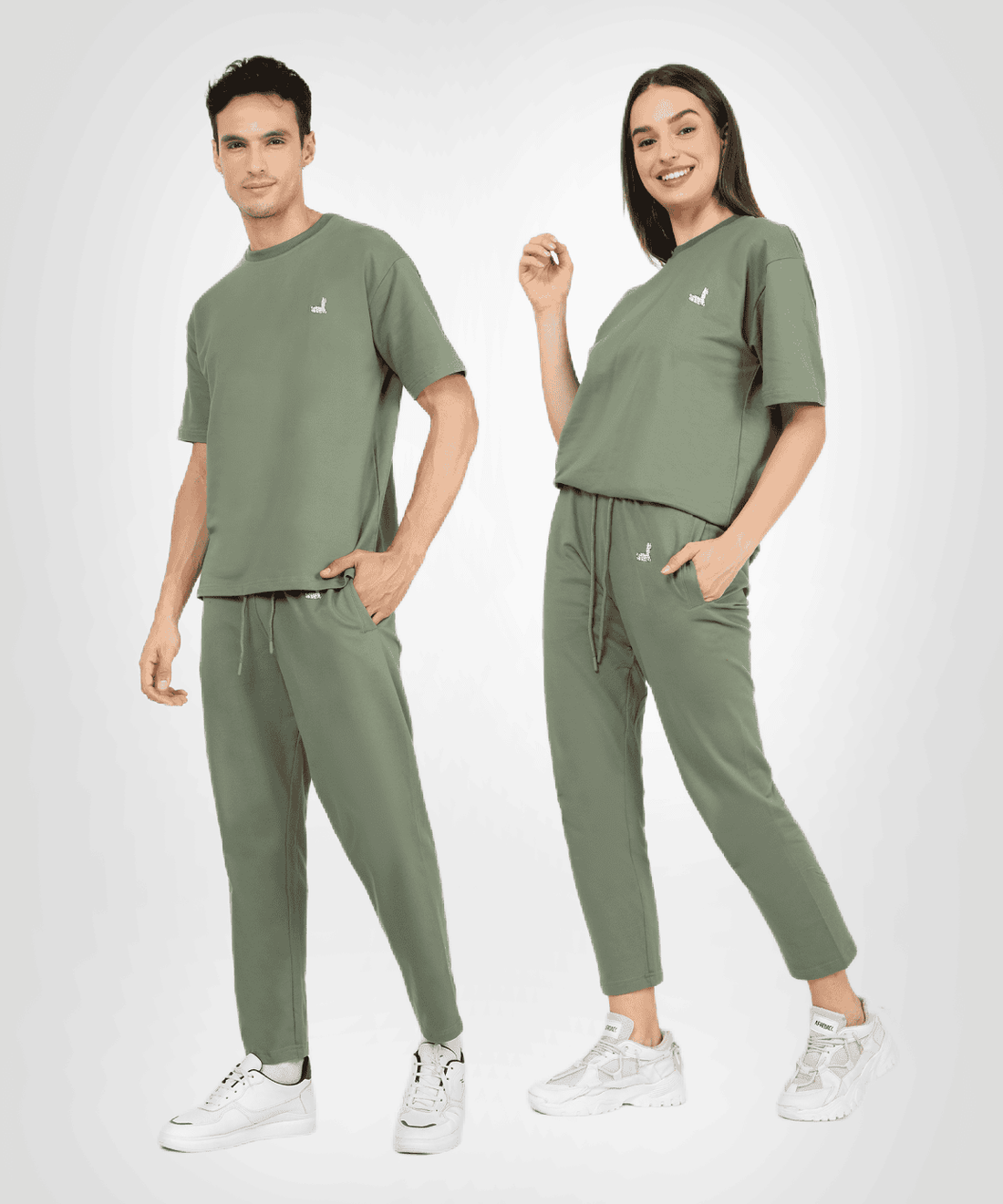 Feel The Calm Green Co-ord Pants & Tee Set