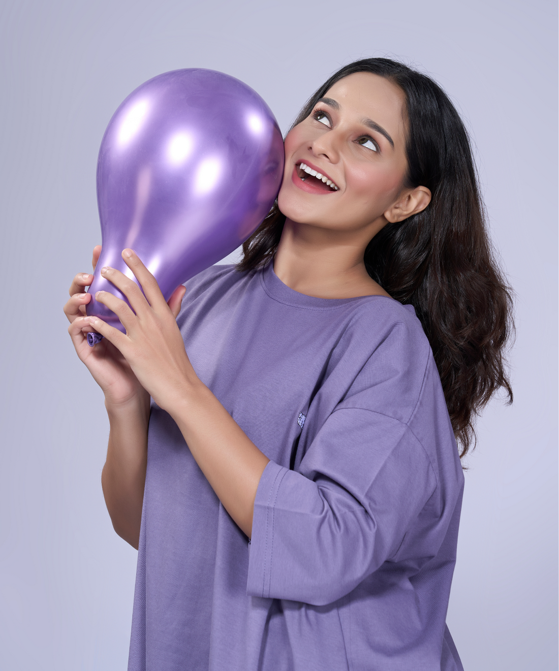 Lika Dream Lilac Oversized Pocket Tee