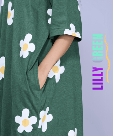 Lilly Green Oversized Pocket Tee