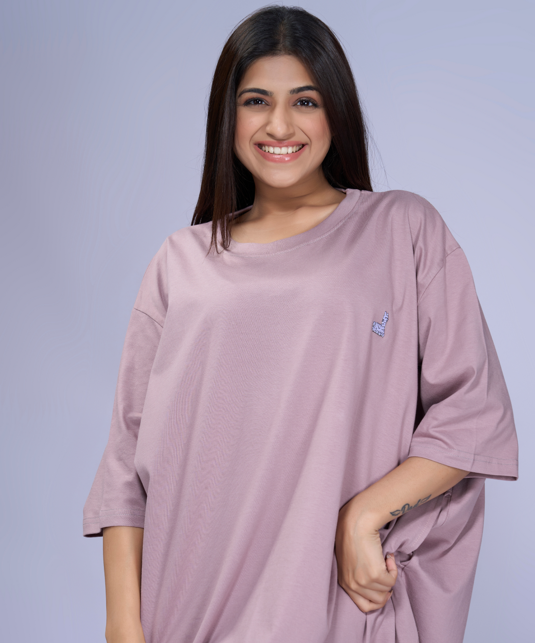 Pearl Jam Pink Oversized Pocket Tee
