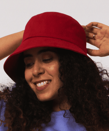 Red Bucket Hat