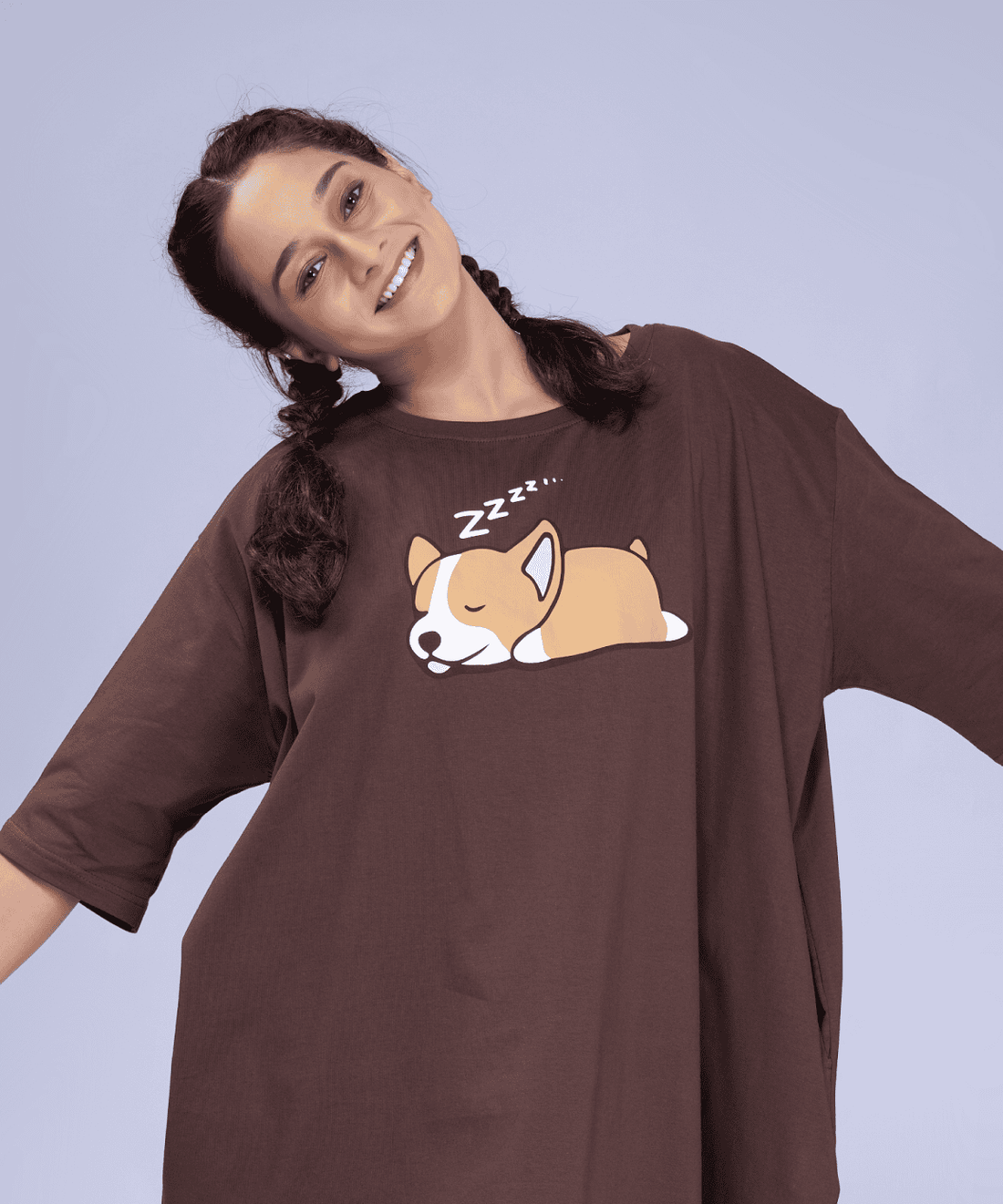 Snooze Patrol Coffee Oversized Pocket Tee