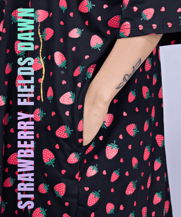 Strawberry Fields Dawn Oversized Pocket Tee