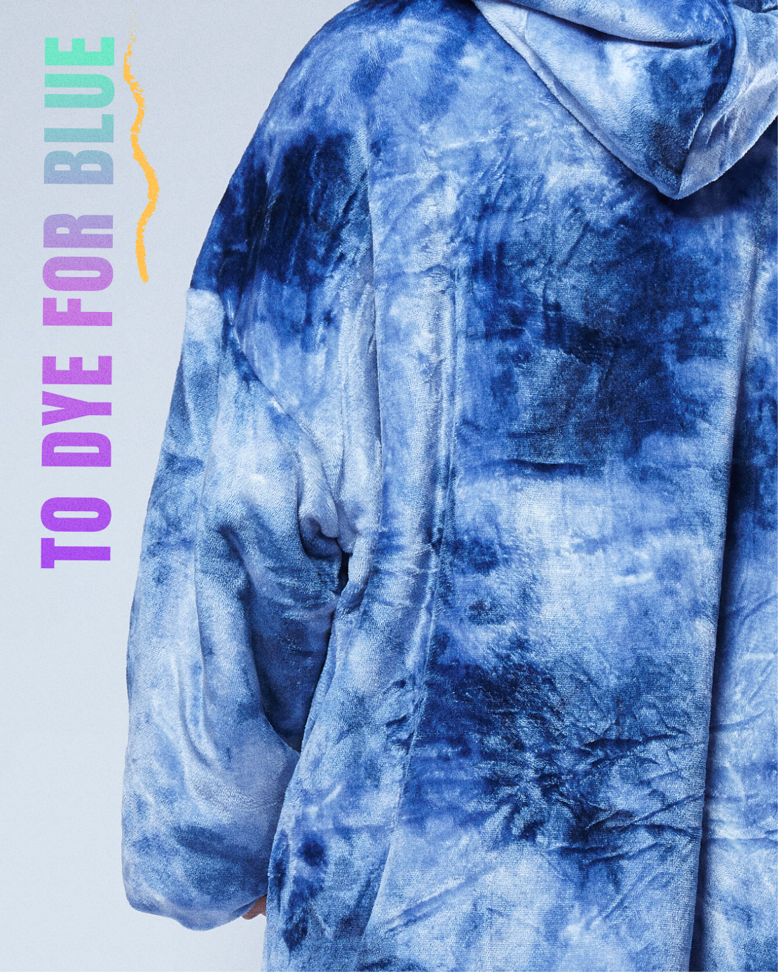 To Dye For Blue - Free Size Hoodies