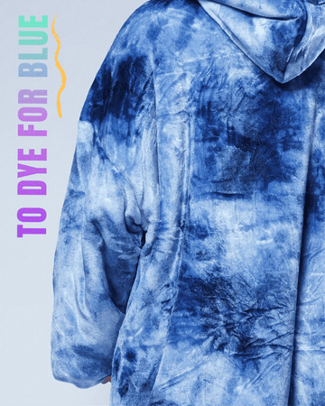 To Dye For Blue - Free Size Hoodie
