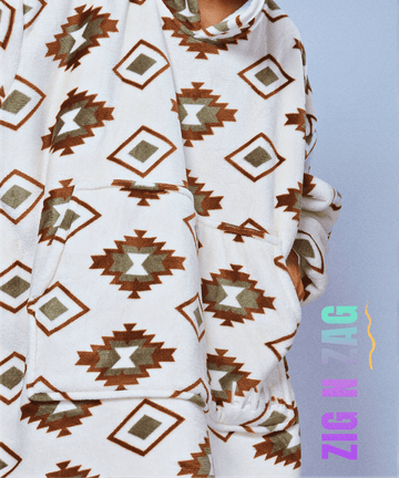 Zig N Zag - Free Size Hoodie