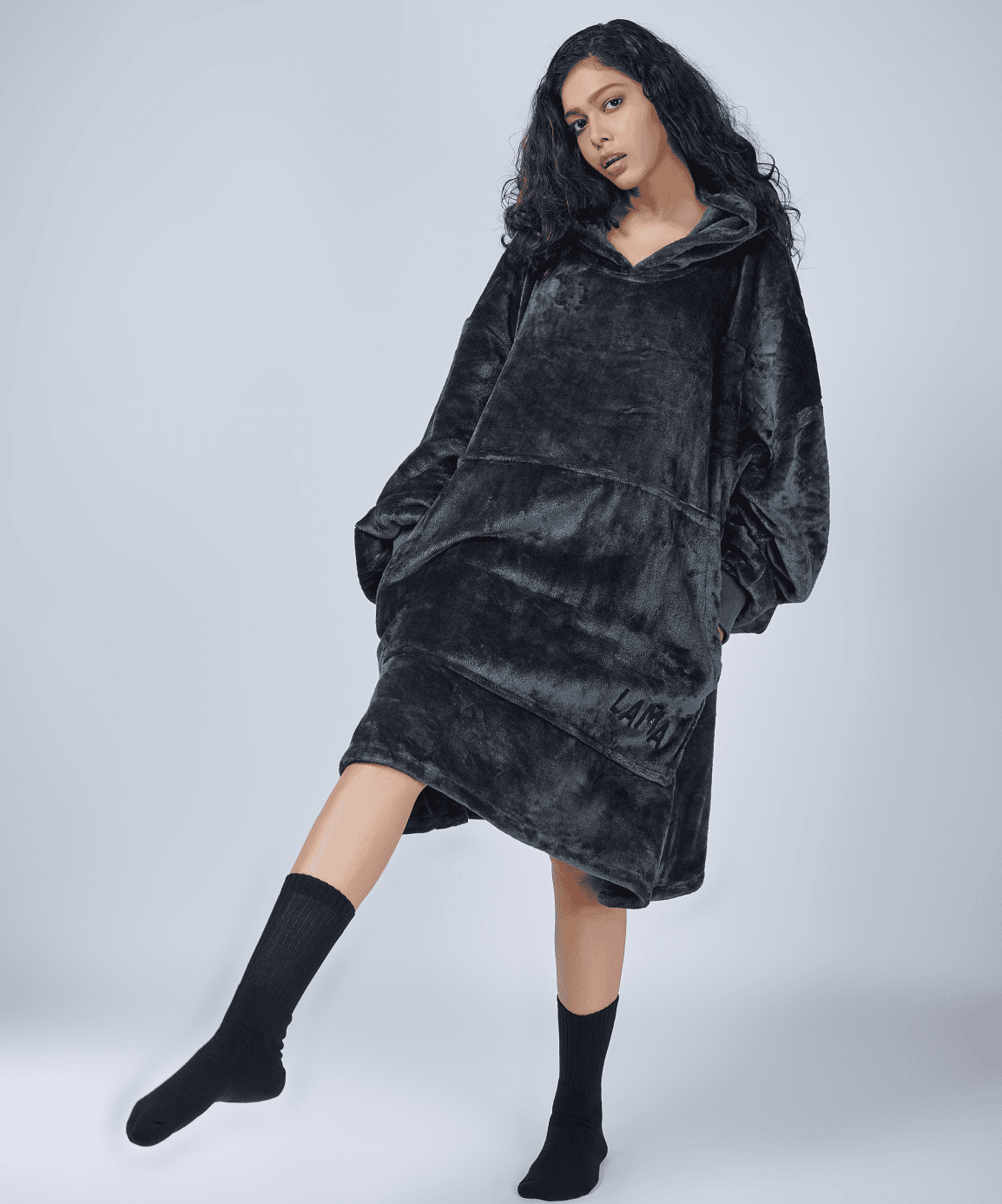 Anything But Grey Single Layer Free Size Hoodie