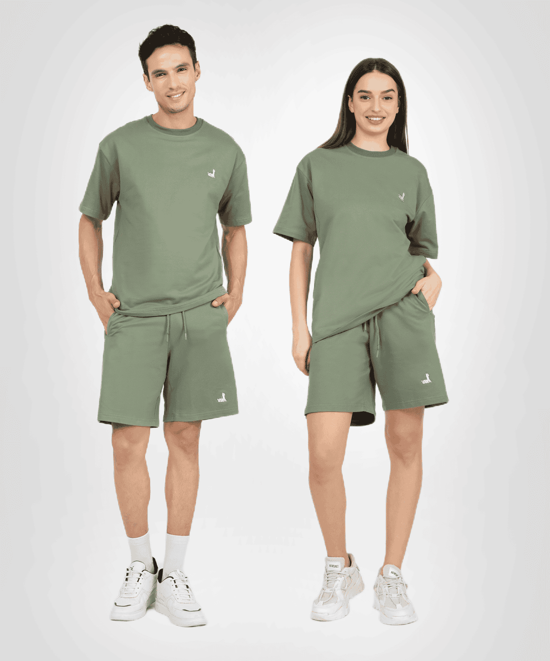 Feel The Calm Green Co-ord Shorts & Tee Set