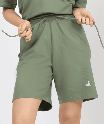 Feel The Calm Green Unisex Shorts