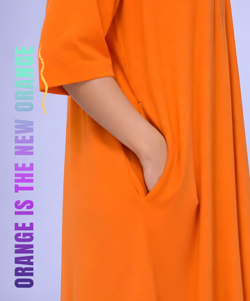 Orange Is The New Orange Oversized Pocket Tee