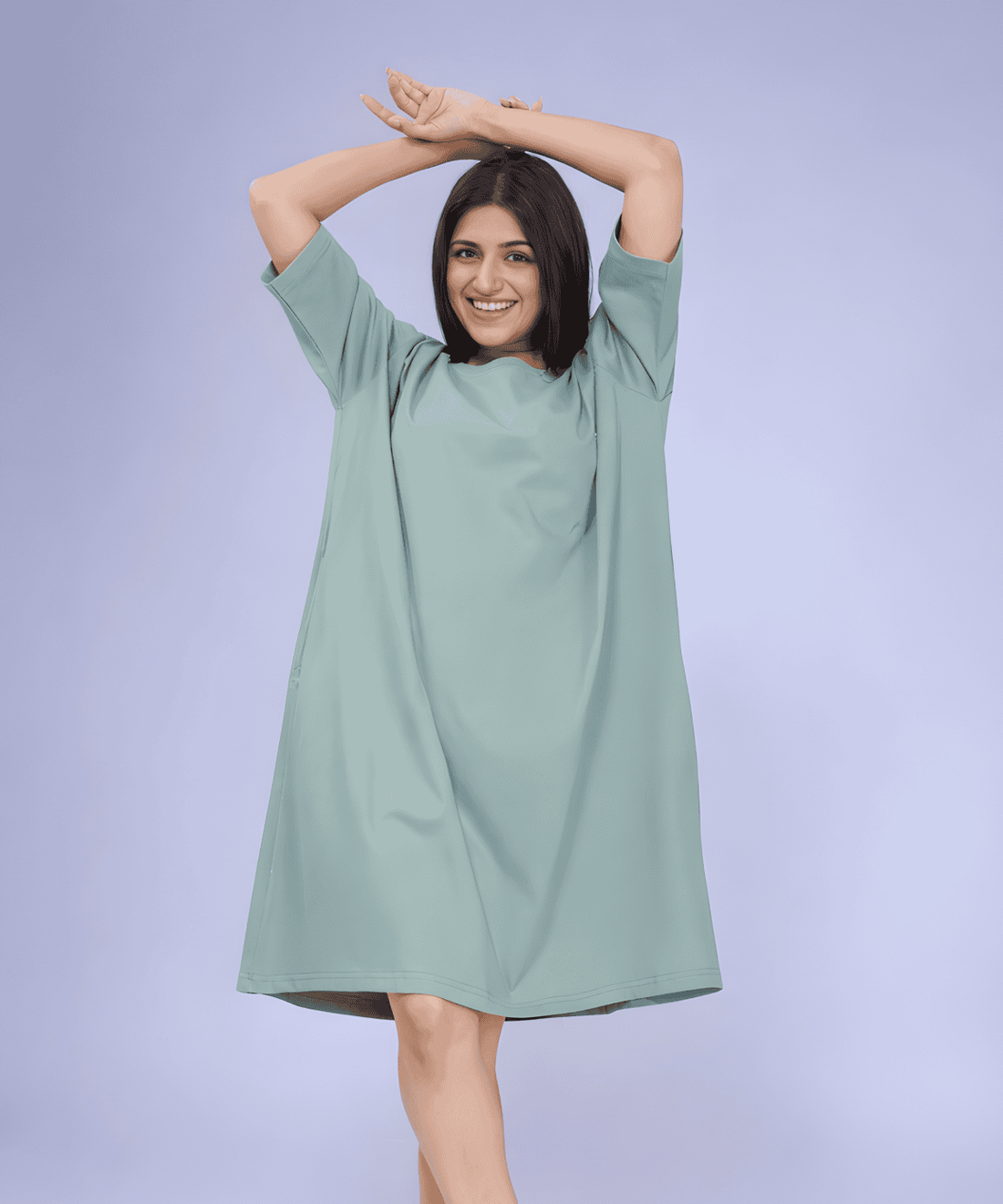 Pearl Grey Oversized Pocket Tee