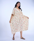 Cherry Blossom Cotton Kaftaan