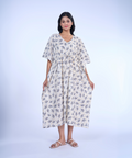 White elephant cotton kaftaan