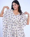 White elephant cotton kaftaan